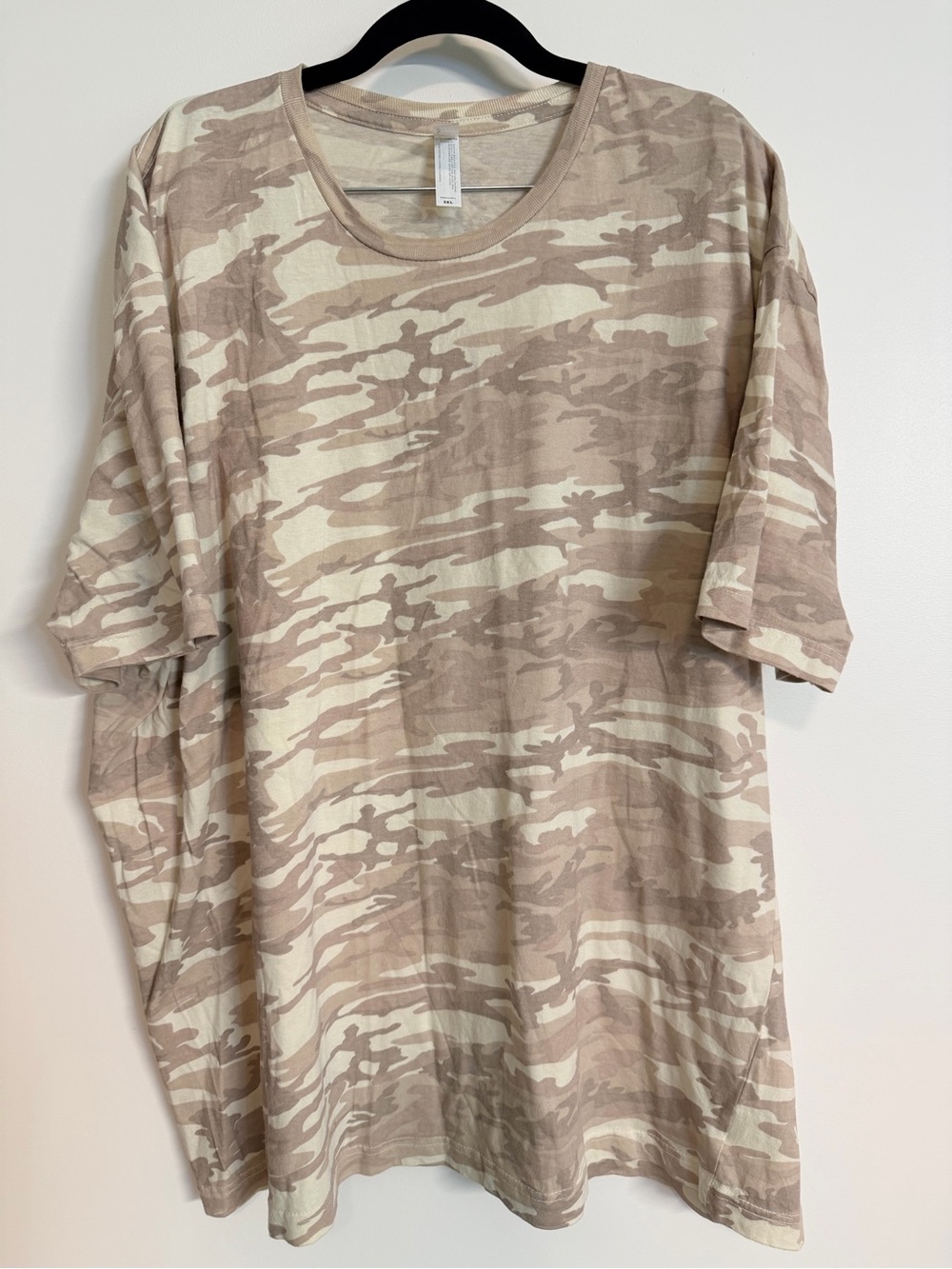Beige Camo Short-Sleeve Tee